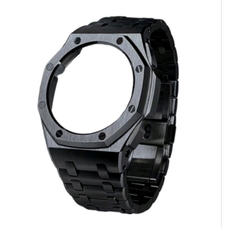 極致黑CASIO GA-2100 改裝農家橡樹 錶殼（錶帶是不鏽鋼的跟橡膠的價錢差很多） 台灣現貨不用等很久