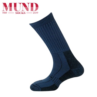 【MUND】原廠貨 中性 Expolrer Co 303 中筒羊毛登山襪/登山健行中厚襪 藍(2入組)