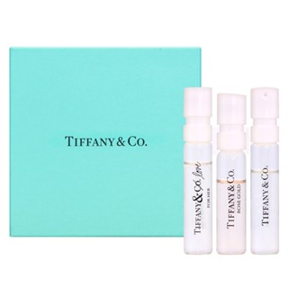 Tiffany&Co.蒂芬妮 經典香水針管禮盒 3入組(同名1.2ml+玫瑰金1.5ml+愛語女1.2ml) 爆好聞香水