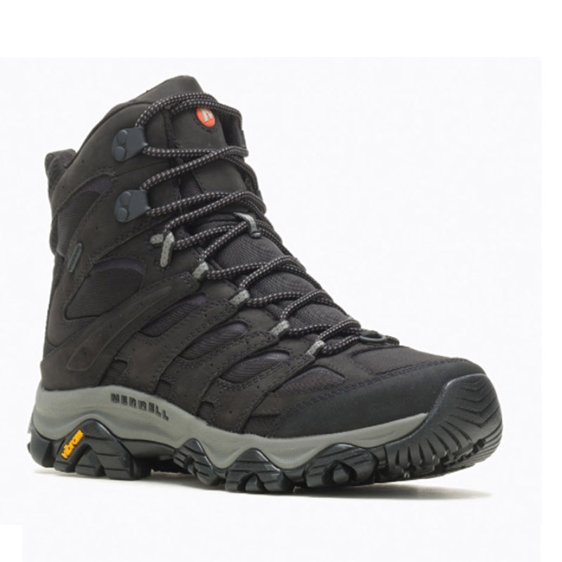 【MERRELL 美國】男 MOAB 3 APEX MID WATERPROOF 中筒登山鞋 黑 ML037049