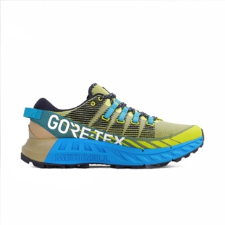 【MERRELL 美國】男 AGILITY PEAK 4 GORE-TEX 越野跑鞋 綠色 戶外健走鞋 ML037145