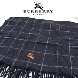 二手真品 BURBERRY 圍巾 格子圍巾 保暖圍巾 禦寒圍巾 衣886