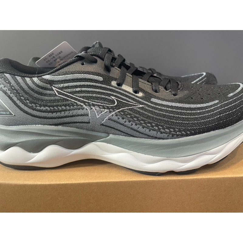 美津濃 MIZUNO WAVE SKYRISE4 慢跑鞋 黑色 J1GC230954