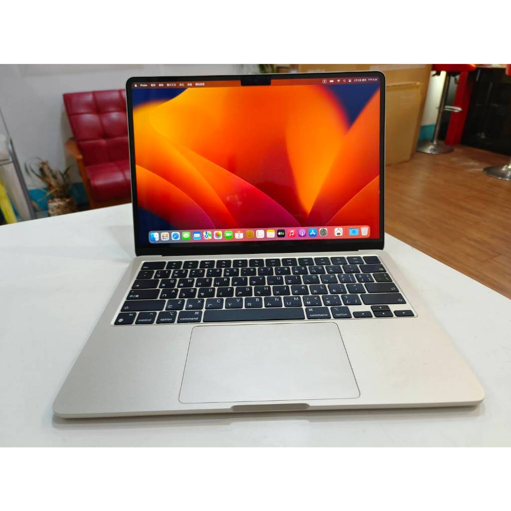 【艾爾巴二手】MacBook Air 13.6吋 M2/8G/256G/A2681 星光色#二手筆電 #漢口店61N24