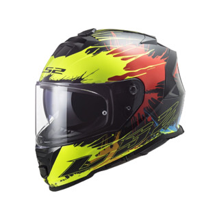 LS2 安全帽 FF800 STORM-II DROP 黑黃紅 內墨鏡 耳機槽 全拆洗 排齒插扣 全罩