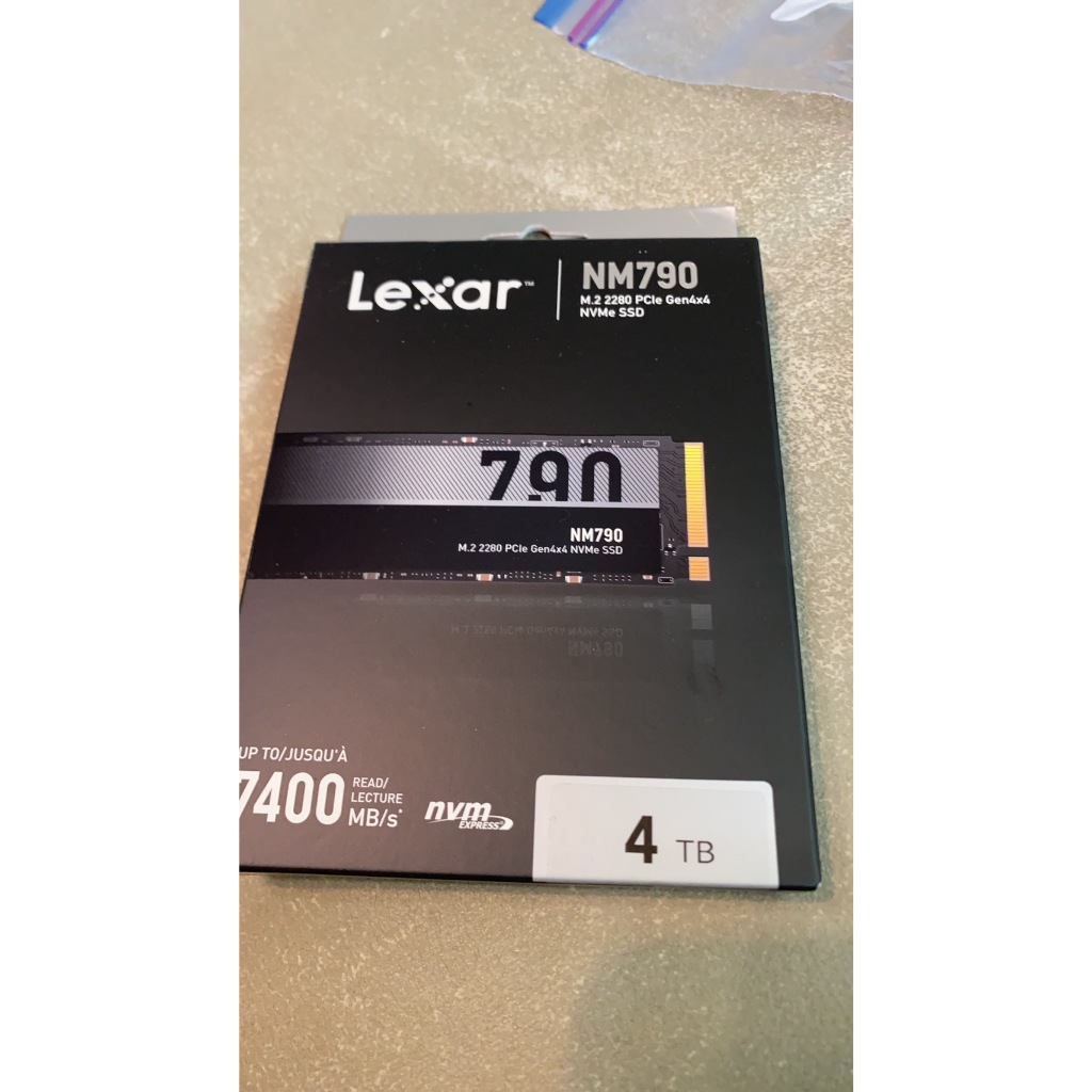 PS5遊戲機擴展Lexar 雷克沙 NM790 M.2 2280 PCIe Gen4x4 NVMe 4TB保固5年