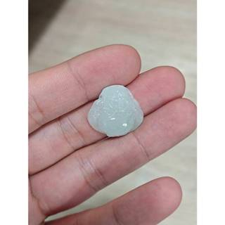 【一方翡翠】緬甸一手貨源-臺灣出貨! #2402045 冰糯種白月光底純淨翡翠彌勒佛佛公掛件項鍊(翡翠A貨-附證書)