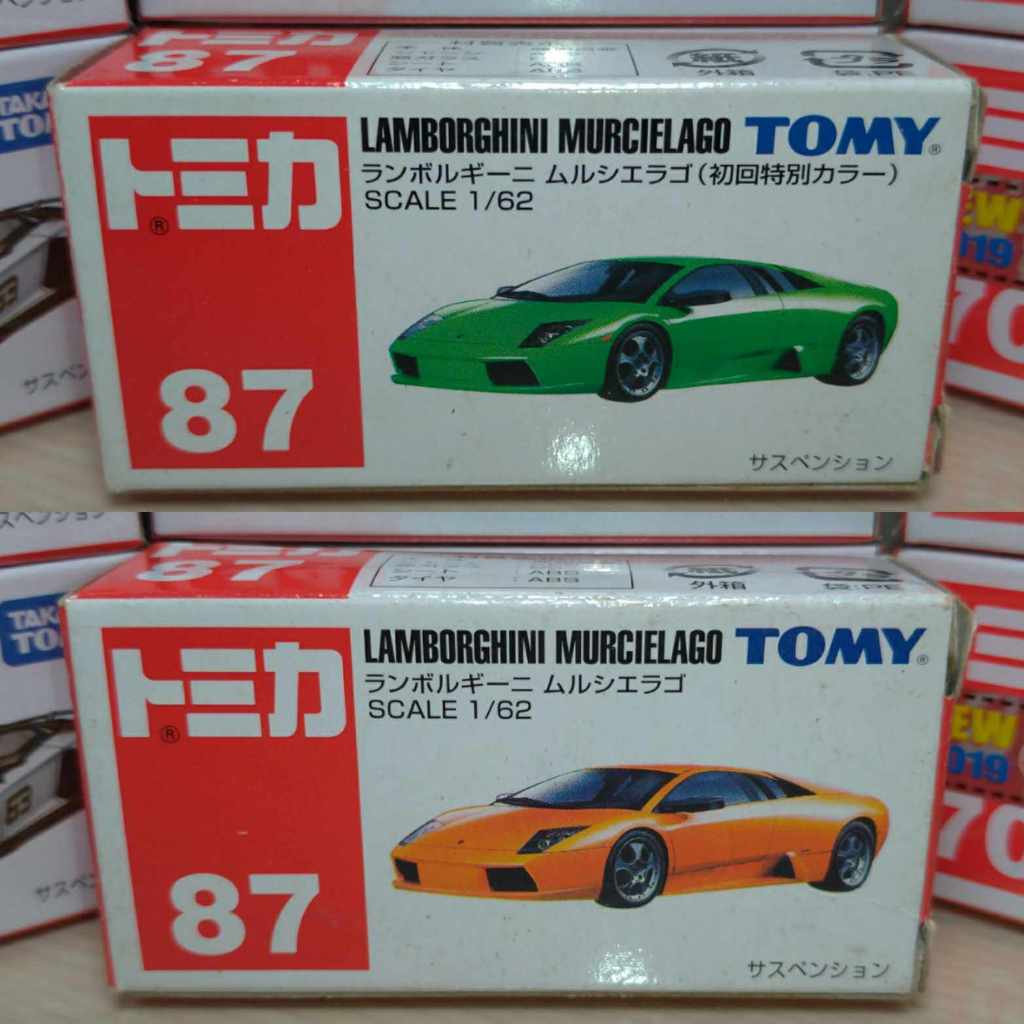 Tomica 多美 No.87 Lamborghini 藍寶堅尼 Murcielago 大牛 舊藍標 初回+一般 合售