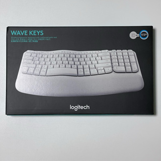 Logitech 羅技 Ergo Wave Keys 無線人體工學鍵盤 白 黑