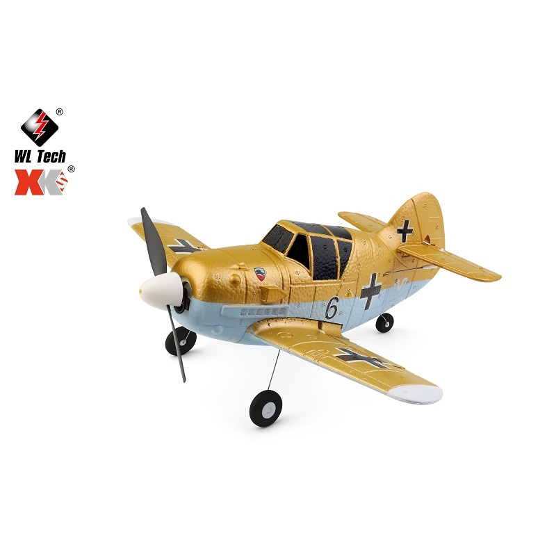 【飛歐FlyO】偉力XK德軍Q版迷你BF-109/Q BF109戰鬥機6G/3D陀螺儀 遙控飛機A250