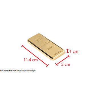 出清 HUMAN MADE 鋅合金 金條造型紙鎮 GOLD BAR PAPERWEIGHT 裝飾