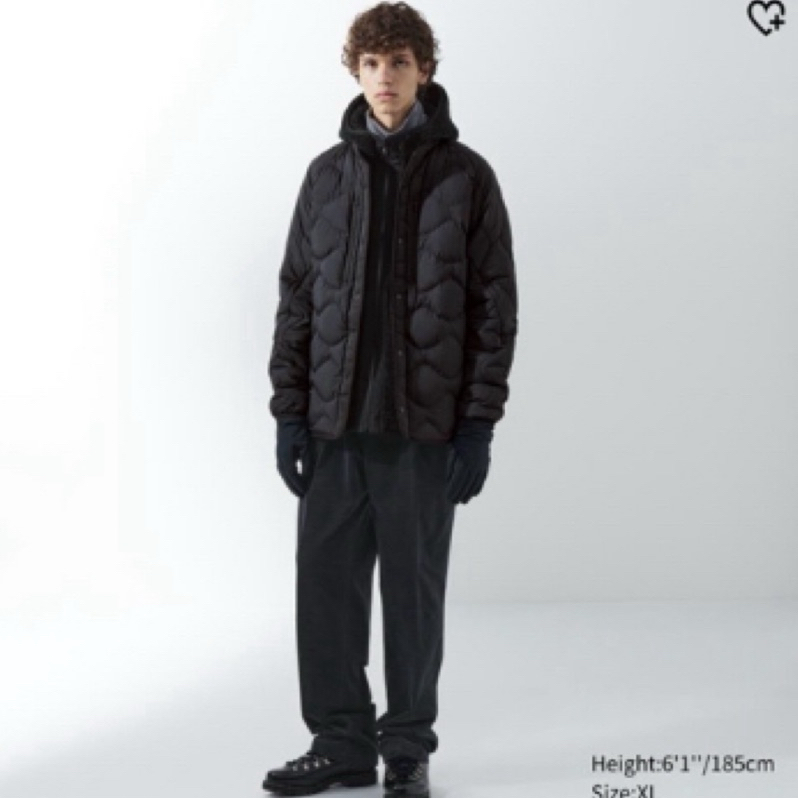 Uniqlo x White Mountaineering 再生Hybrid 羽絨外套 尺寸XL黑色