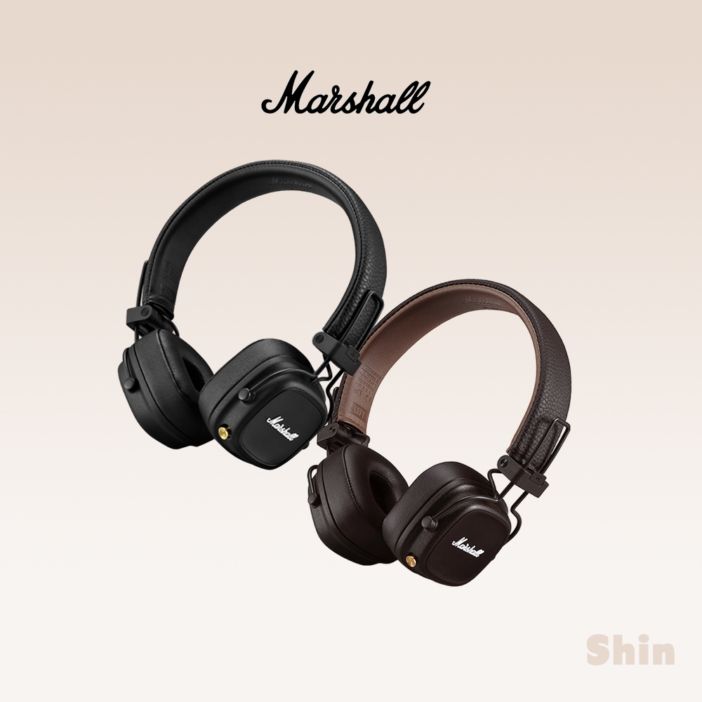 現貨24h💕【Marshall】Marshall Major IV 藍牙耳罩式耳機-經典黑/復古棕 台灣公司貨