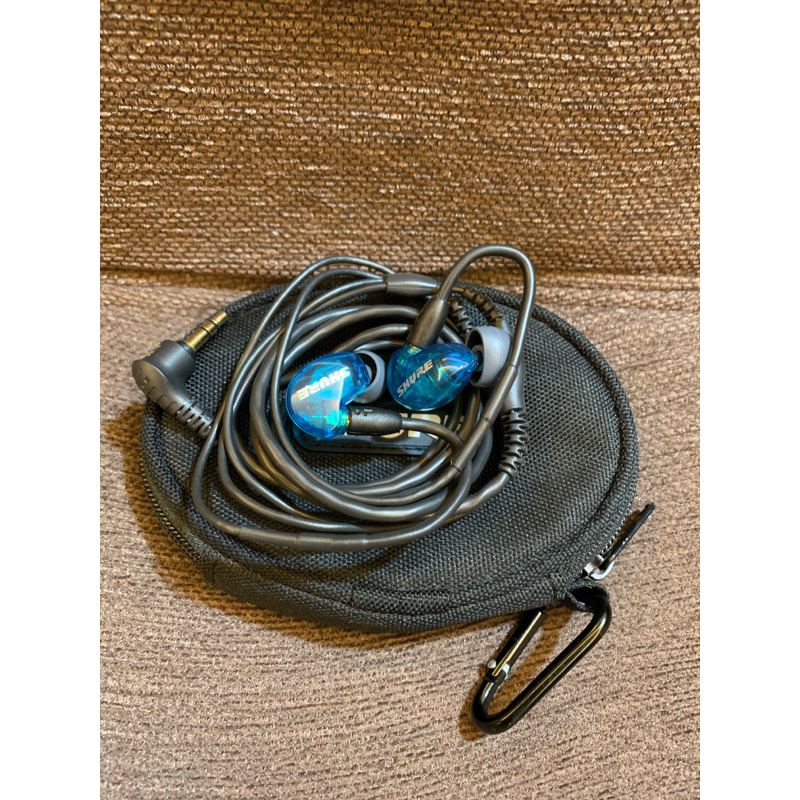 Shure舒爾 SE215 SP 透明藍 二手特別版耳道式耳機