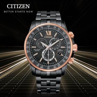 CITIZEN 星辰 GENTS 亞洲限定 光動能電波計時手錶-42.6mm黑 CB5884-88H