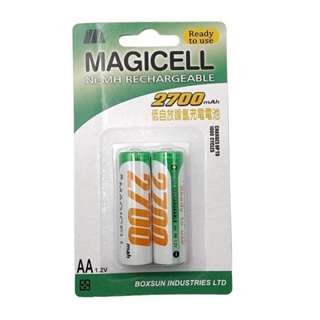 《意生》MAGICELL 低自放鎳氫充電電池3號（2入）1.2V AA 2700mAH 三號充電電池 3號充電電池
