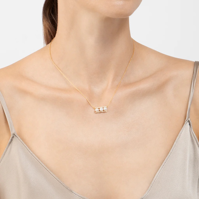 EvaOnDuty| 現貨Adornia Pearl Bar Pendant Necklace gold 淡水珍珠金項鍊