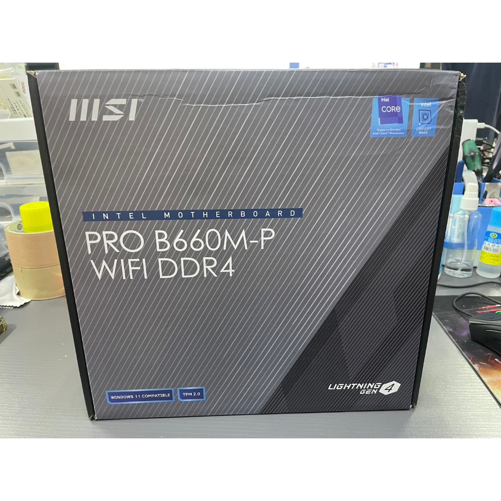 MSI PRO B660M-P WIFI DDR4 主機板 全新 蘆洲可自取📌自取價3290