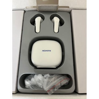 全新組合 完整盒裝【威剛 ADATA 全智能通話抗噪藍芽 藍牙耳機V5.3/白色+紓壓眼罩頸枕/黑色】