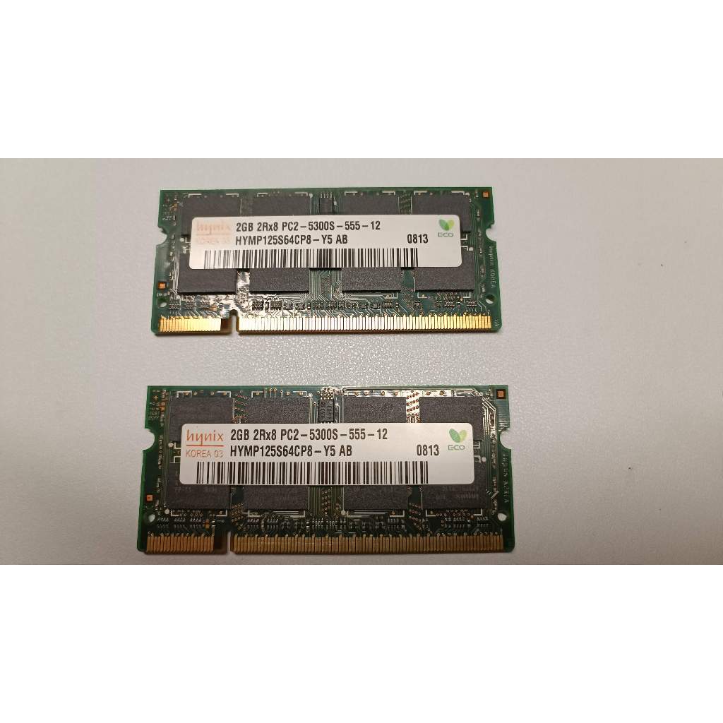 海力士 Hynix 1GB DDR2 667 記憶體 PC2-5300S-555-12 (4GB 2x2)