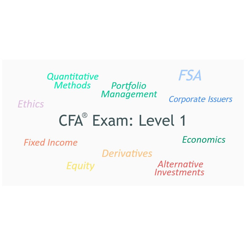 CFA 國際特許金融分析師 level 1 最新版全套教材+教學影片