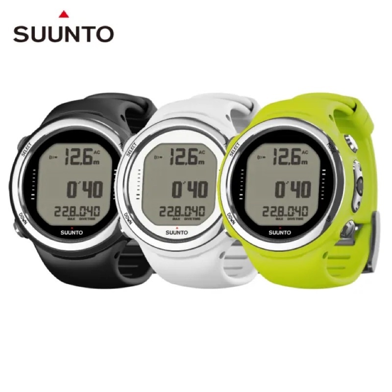 ［九成新電腦錶］Suunto D4i 白色，含傳輸線