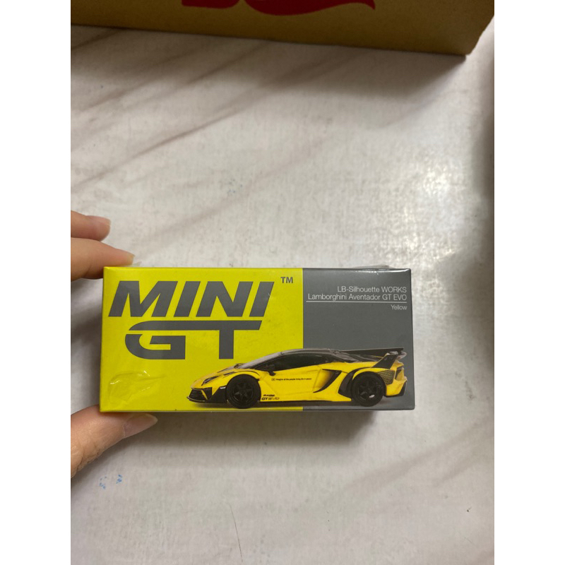 MINI GT #639 LBWK Lamborghini 藍寶堅尼 Aventador GT EVO 黃(全新未拆）