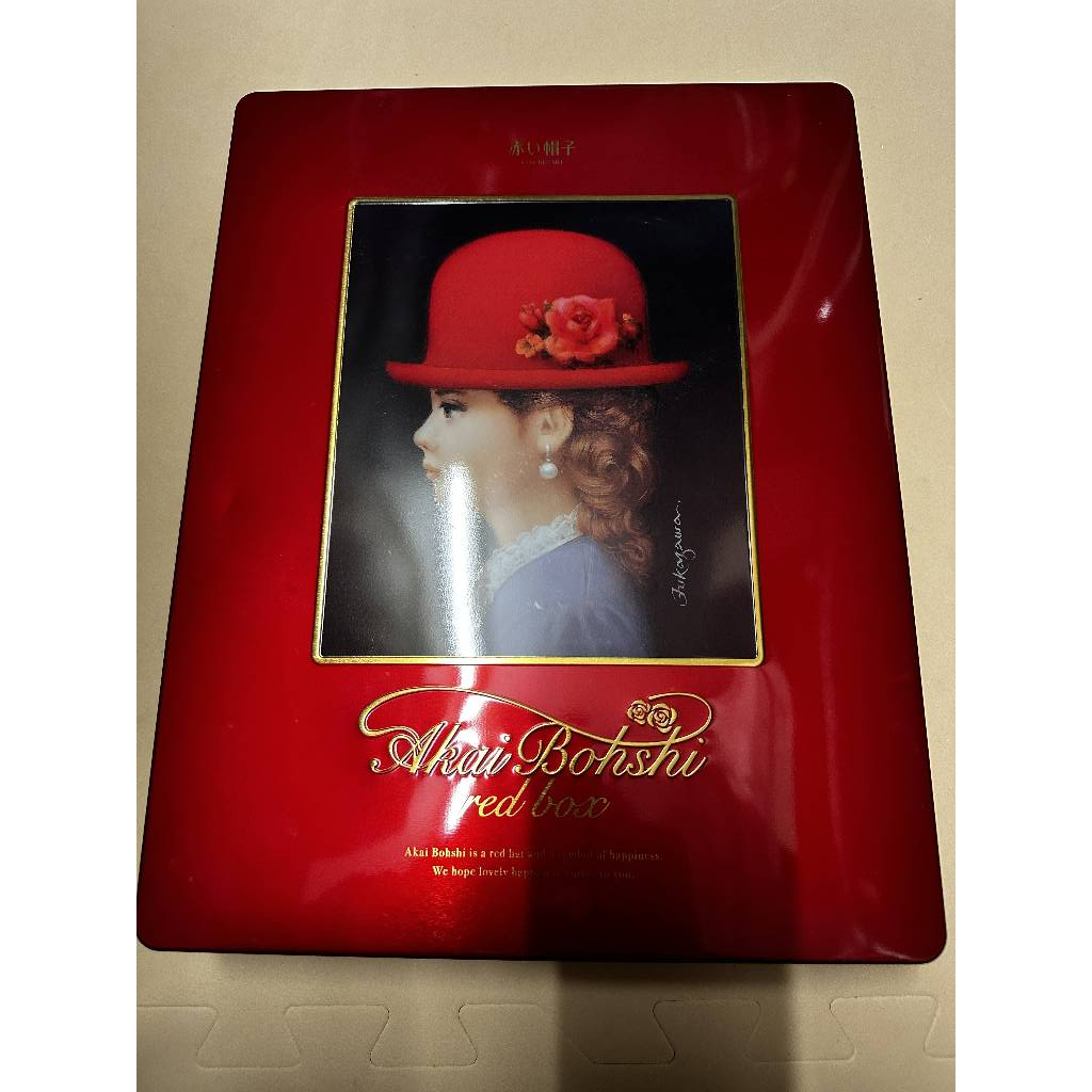 【全新】0040 紅帽子 喜餅 禮盒 空的 不含餅乾