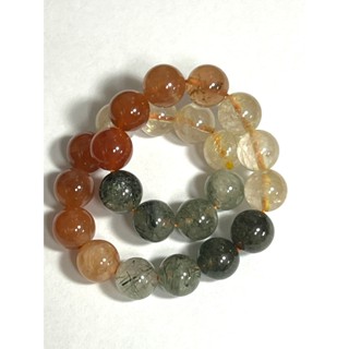 京晏館 ## 天然多寶兔毛 髮絲水晶手珠 福祿壽三寶 8.5MM 批發優惠直購價 臺灣現貨 ##