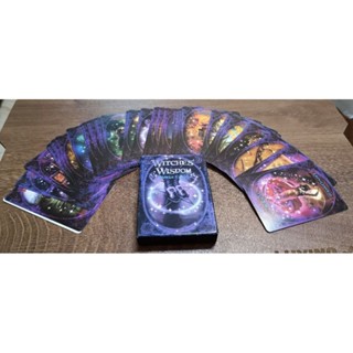 鍍銀智慧魔法女巫神諭卡 Witches Wisdom Oracle cards英文指引卡