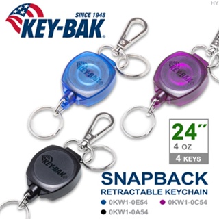 【DS醫材】KEY-BAK SNAPBACK系列 24”伸縮鑰匙圈 #0KW1-0E54半透明藍