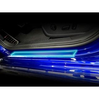 VW GOLF MK8 TPU 犀牛皮門檻腳踢保護貼/TPU 小馬汽車工坊