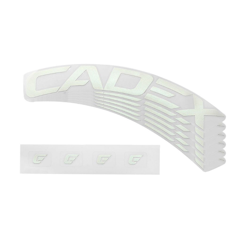 捷安特原廠公司貨 CADEX 50原廠碟煞輪圈貼紙  極致白(可反光) 6入裝(一輪份)