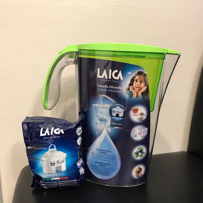 LAICA萊卡-義大利原裝進口-彩色高效雙流濾水壺 2.3L