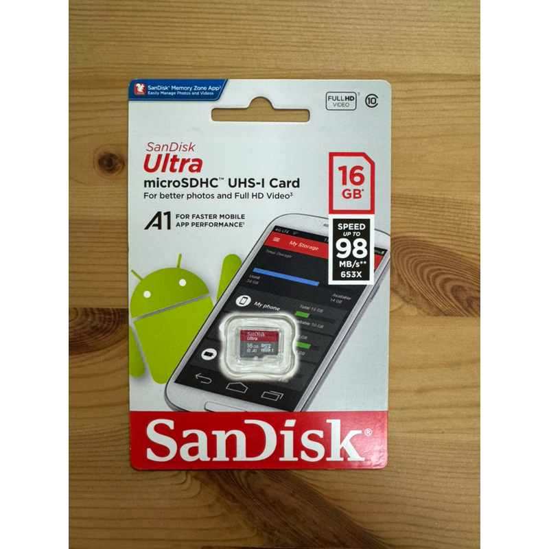 SanDisk microSDHC 記憶卡 16GB