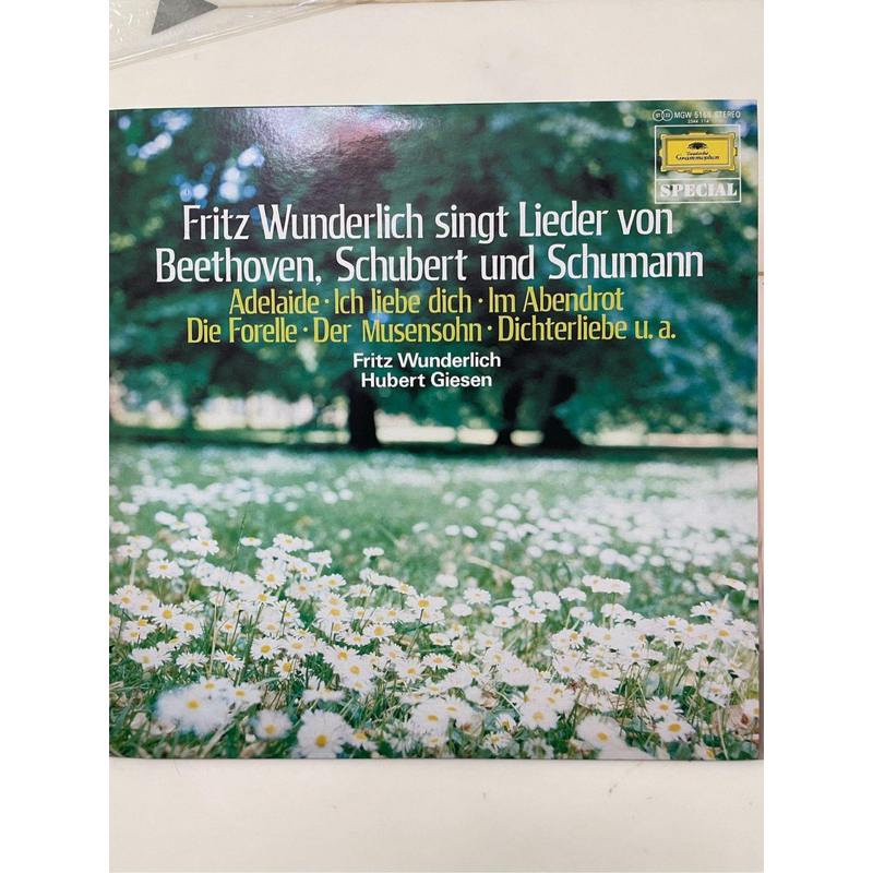 古典音樂黑膠：弗里茲·旺德利希演唱貝多芬,舒伯特與舒曼歌曲/男高音-Wunderlich