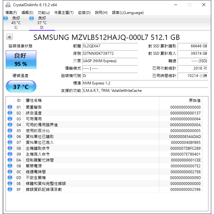 [PM981] Samsung MZVLB512HAJQ-000L7 - 512GB NVMe 3.0 x4 M.2