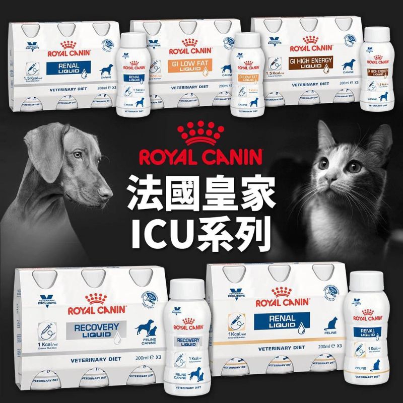 法國皇家 Royal Canin ICU犬腸胃道低脂配方營養液