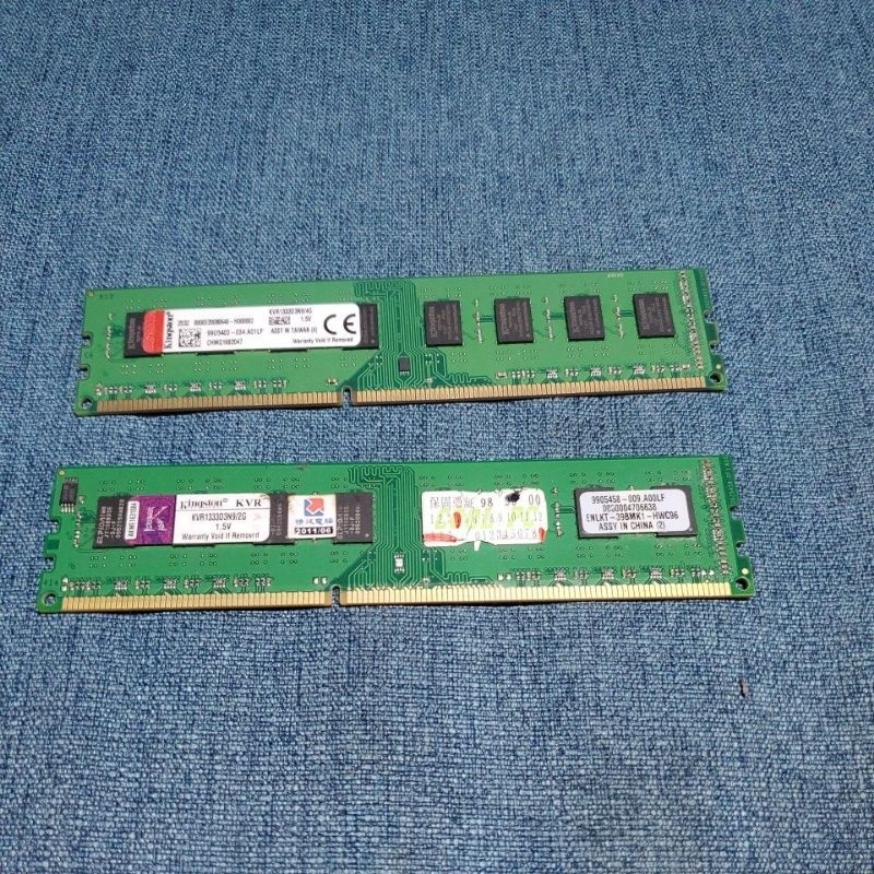 金士頓DDR3 1333 2g 雙面顆粒。