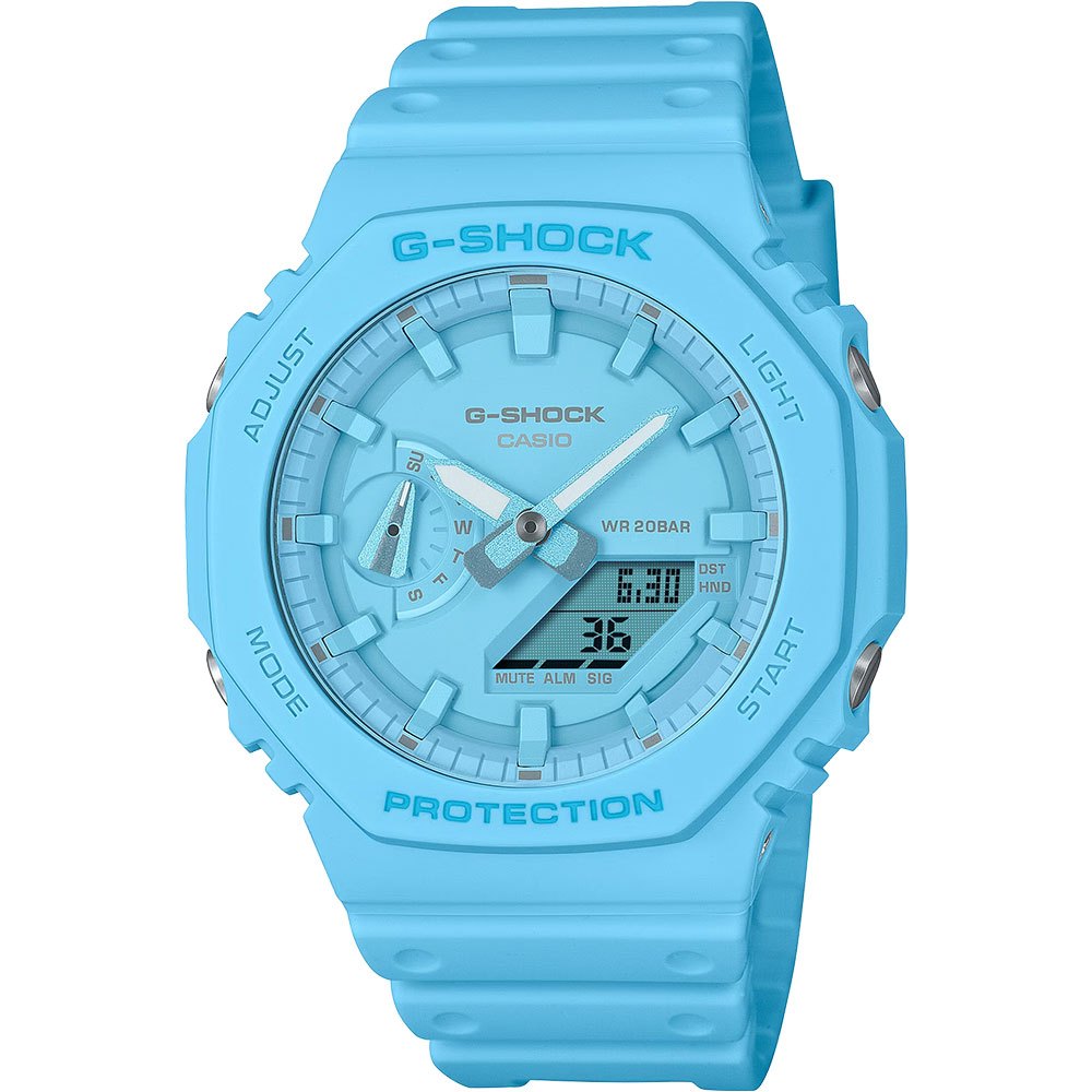 CASIO 卡西歐 G-SHOCK 單色美學 農家橡樹八角手錶 GA-2100-2A2