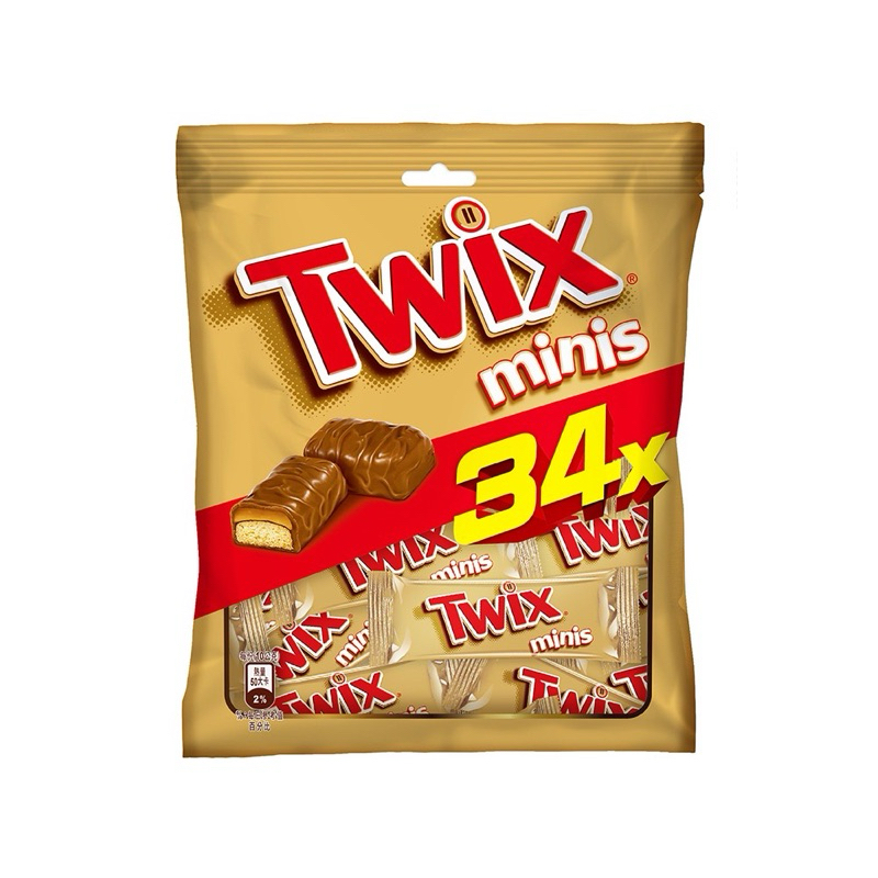 Twix 特趣 迷你焦糖夾心巧克力34入