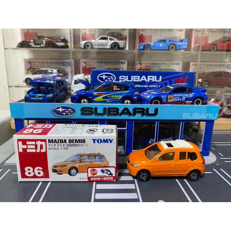 TOMICA NO.86-4 MAZDA DEMIO 初回版 絕版藍標新車貼