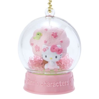 日本 Sanrio 雪球吊鍊 大耳狗 Kitty 喜拿 櫻花 水晶球造型