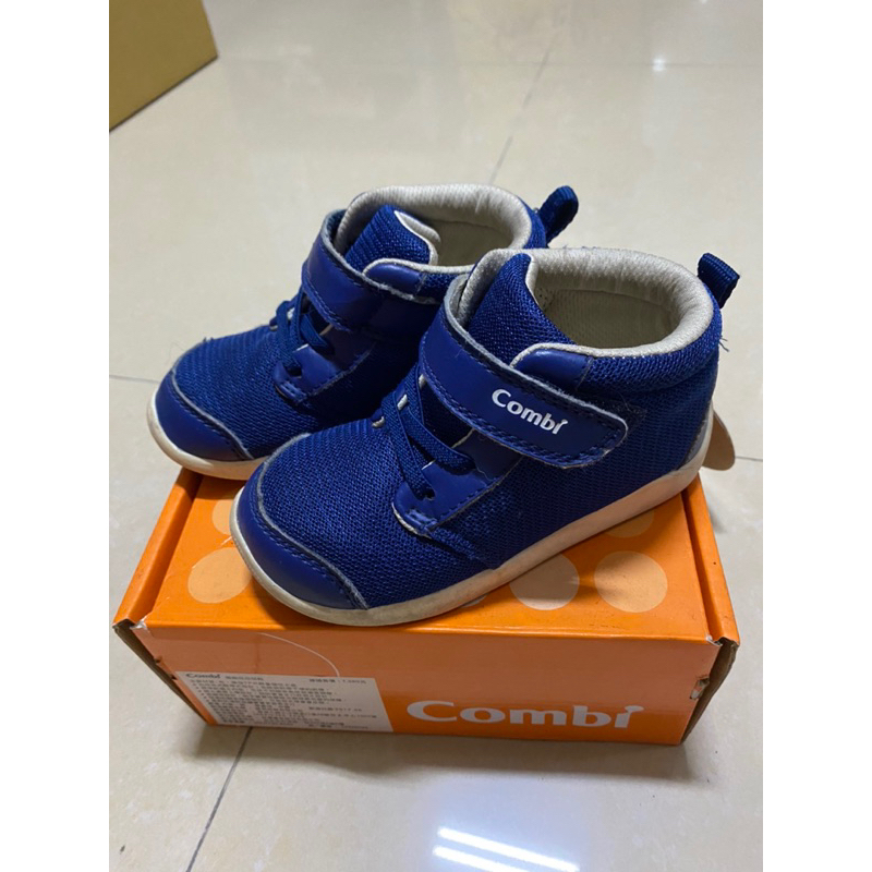Combi中筒成長機能學步鞋 貴族藍 尺寸15.5(適合腳長15～15.5cm)