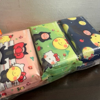 全新｜屈臣氏潔膚柔濕巾9入(Hello Kitty X 幾米)
