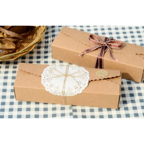 牛皮紙西點盒23*7* 高4CM馬卡龍盒10元 西點盒 蛋糕盒 餅乾盒,禮品盒,手指餅乾盒.點心盒~幸福小品包裝舖