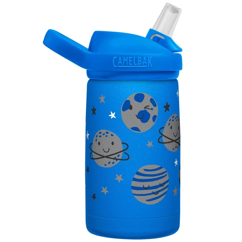 CamelBak 350ml eddy+ kids兒童吸管不鏽鋼保溫瓶 微笑星球【贈防塵蓋】