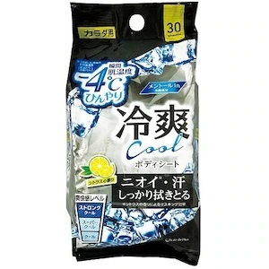 Life-do.Plus| 日本涼感濕紙巾 30枚 |身體/洗顏 |上班運動出汗消暑