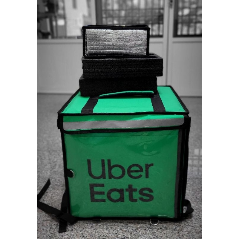 Ubereats 大箱 附隔板 六杯架等 九成新