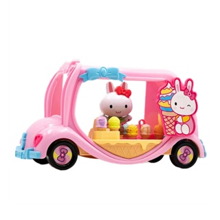 【Hi-toys】粉紅兔甜美冰淇淋車/家家酒玩具